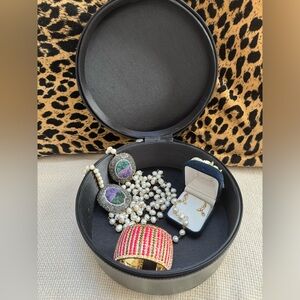Lanvin jewelry box. Store your jewelry, makeup or an accent piece.